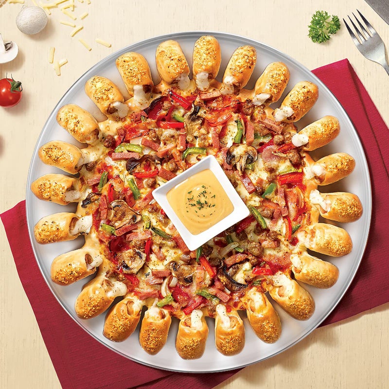 Deedro صينية بيتزا من الفولاذ المقاوم للصدأ 13Â½ بوصة، صينية بيتزا ديدرو الدائرية، صينية خبز البيتزا الصحية، صينية تقديم البيتزا، صينية مقرمشة، آمنة في غسالة الصحون، عبوة 2 - Image 4